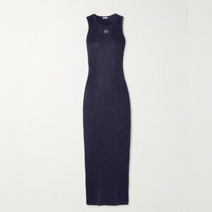 Loewe Navy Sleeveless Midi Dress